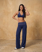 Veyrali Rhythm - Halter Sports Bra & Wide-Leg Pants Set
