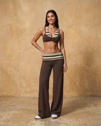 Veyrali Rhythm - Halter Sports Bra & Wide-Leg Pants Set