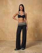 Veyrali Rhythm - Halter Sports Bra & Wide-Leg Pants Set