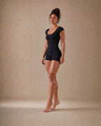 Contour Open-Back Romper.