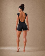 Contour Open-Back Romper.