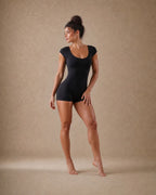 Contour Open-Back Romper.