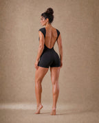 Contour Open-Back Romper.