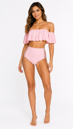Roselle Ruffle Bikini Set.