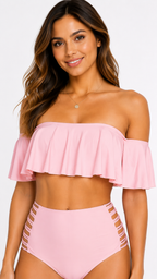 Roselle Ruffle Bikini Set.