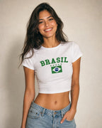 Brazil Samba Spirit Crop Tee