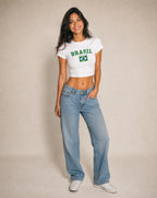 Brazil Samba Spirit Crop Tee
