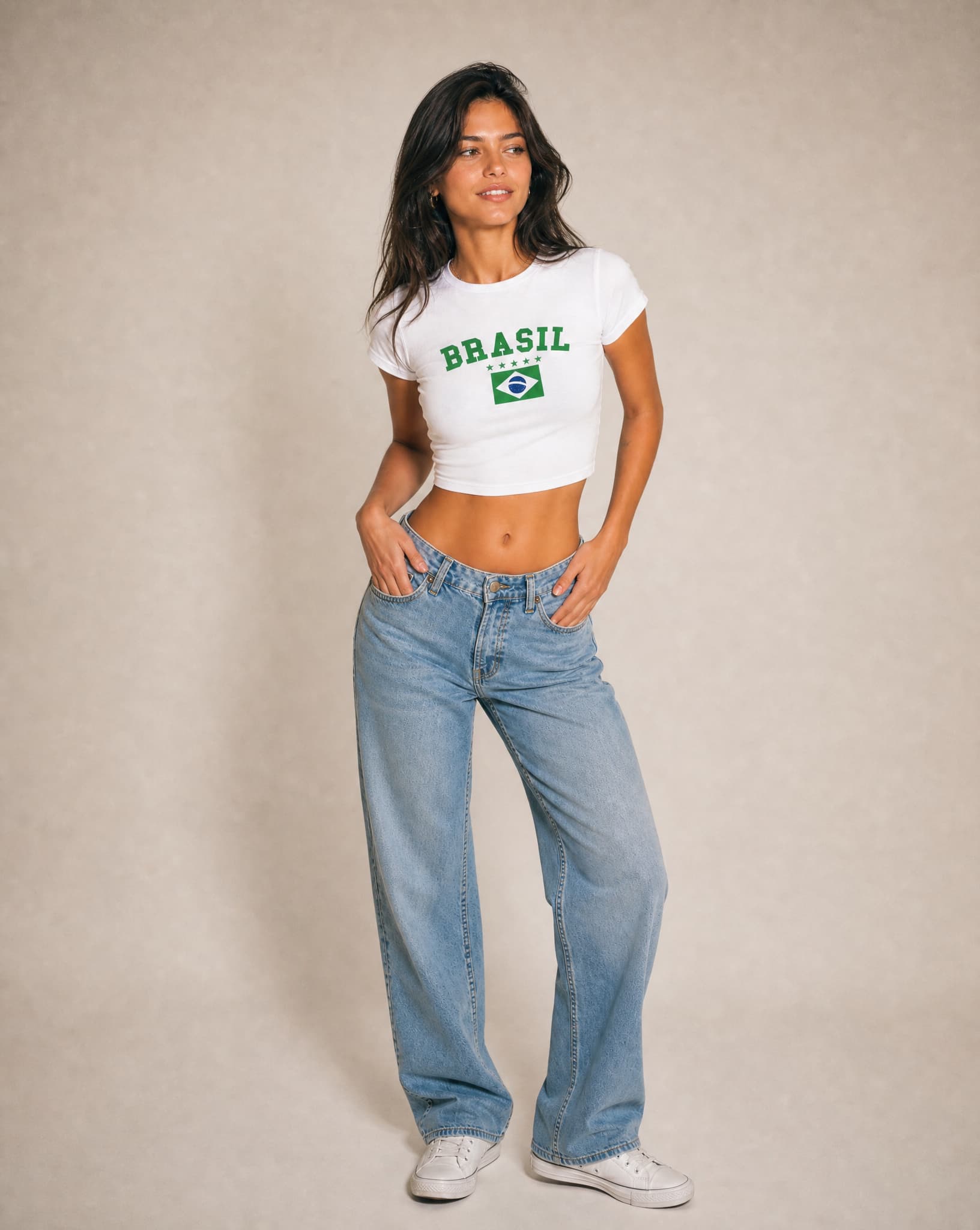 Brazil Samba Spirit Crop Tee