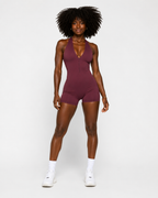 Sculpt Cross-Back Romper.
