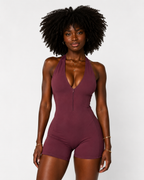 Sculpt Cross-Back Romper.