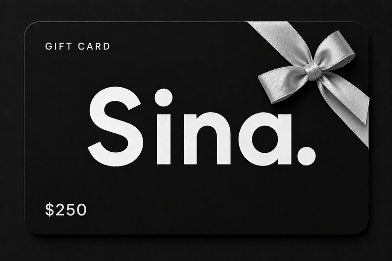Gift card with silver bow and $250 denomination