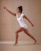 Contour Open-Back Romper.