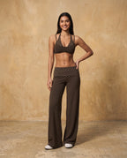 Veyrali Rhythm - Halter Sports Bra & Wide-Leg Pants Set