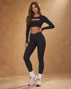 Bare Crossover - High-Waisted Crossover Yoga Leggings