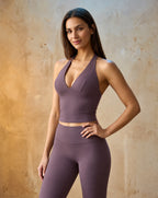 Solivra Vale - V-Neck Halter Fitness Tank Top