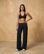 Veyrali Rhythm - Halter Sports Bra & Wide-Leg Pants Set
