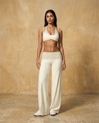 Veyrali Rhythm - Halter Sports Bra & Wide-Leg Pants Set