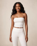 Nuvessa Veil - Strapless Fitted Yoga Tube Top