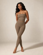 Nuvessa Veil - Strapless Fitted Yoga Tube Top