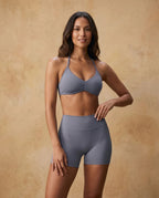 Zavielle Gather - Ruched Halter Top & Shorts Set