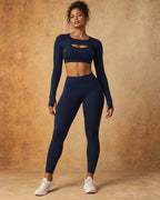 Seravelle Dusk - Long Sleeve Yoga Shrug & Pants Set