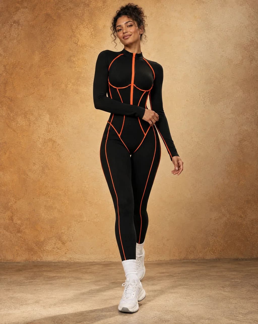 Prism Motion - Colorblock Quick-Dry Fitted Yoga & Running Jumpsuit