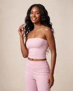 Nuvessa Veil - Strapless Fitted Yoga Tube Top
