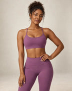 Elarune Whisper - Thin-Strap Scoop-Neck Sports Bra