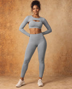 Seravelle Dusk - Long Sleeve Yoga Shrug & Pants Set