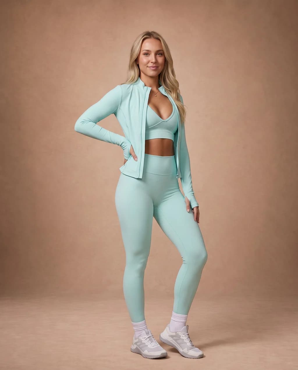 Evarune Trio - Bra, Jacket & Shorts or Leggings Set