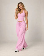 Olyvessa Drift - High-Waist Drawstring Wide-Leg Pants