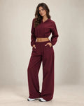 Zephyr - Women's Hooded Jacket & Wide-Leg Pants Set