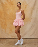 Court Bloom - Women's Square-Neck Sports Dress