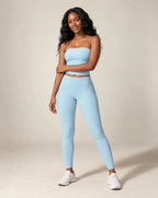 Nuvessa Veil - Strapless Fitted Yoga Tube Top