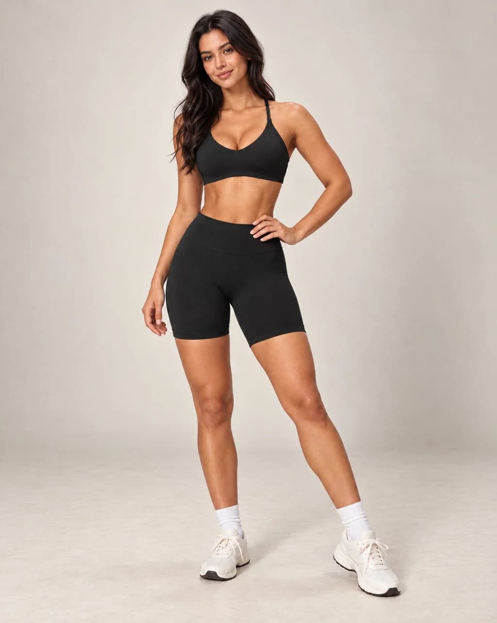 Zelunira Pace - High-Waist Ribbed-Waistband Shorts