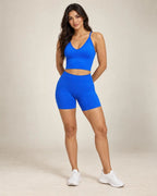 Aelyvra Solace - V-Neck Longline Yoga Sports Bra
