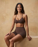 Zavielle Gather - Ruched Halter Top & Shorts Set