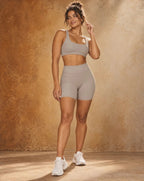 Cloud Flex - Brushed Stretch Fitted Yoga Shorts