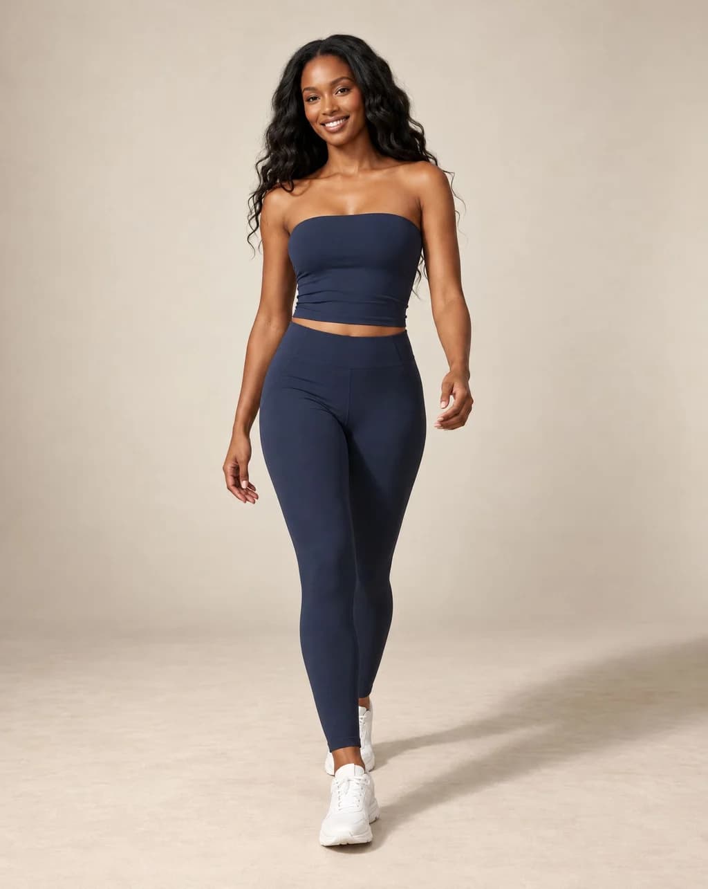 Nuvessa Veil - Strapless Fitted Yoga Tube Top