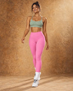 Velvet Rise - Women's Brushed High-Waisted Butt-Lifting Yoga Leggings