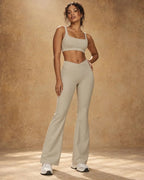 Stride Flare - Women's High-Waisted Slim-Fit Active & Casual Flared Pants
