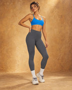 Sculpt Stride - Brushed High-Waisted Tummy-Control Butt-Lifting Workout Leggings