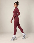 Aevrissa Line - Stand-Collar Fitted Zip-Up Yoga Jacket
