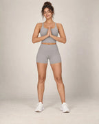 Soft Rise - Women's Brushed High-Waisted Fitted Yoga Shorts