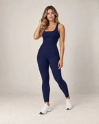 Ribbed Allure - Fitted Yoga Workout Vest