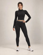 Soft Mix - Brushed Mixed-Fabric Zip-Up Yoga Jacket