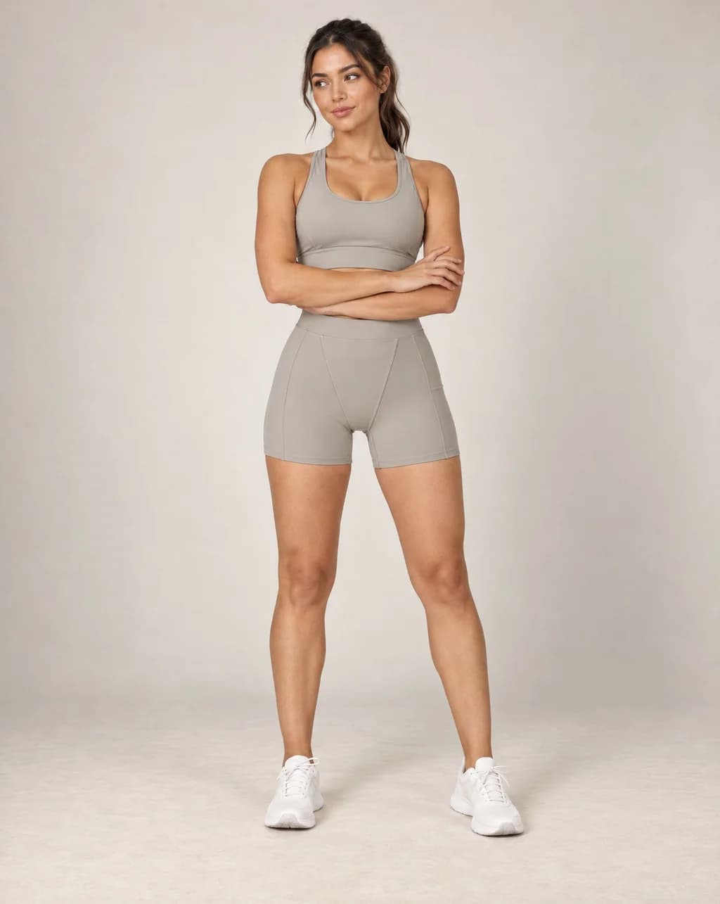 Bare Form - Soft-Feel High-Waisted Fitted Yoga Shorts