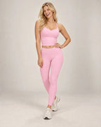 Bare Harmony - Soft-Feel Fitted Cross-Back Yoga Tank Top