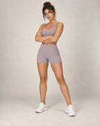 Soft Rise - Women's Brushed High-Waisted Fitted Yoga Shorts