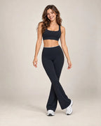 Prism Flare - Women's Colorblock High-Waisted Flared Active Pants